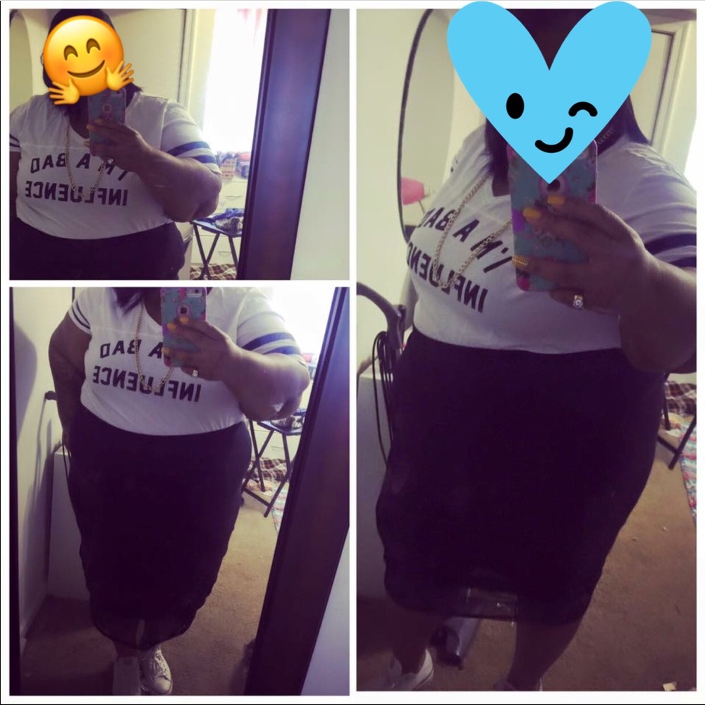 Women’s plus-size black skirt size 5x